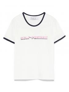 Футболка с логотипом Self-Portrait, белый