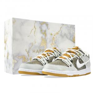 Nike Кроссовки для скейтбординга Dunk Gilded Tundra с амортизацией, износостойкие низкие unisex оливкового green