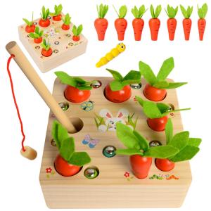 Деревянная игра «Морковь и червячки» + 3 года U619 elektrostator