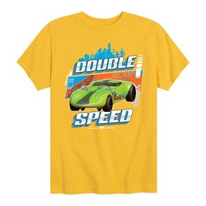 Футболка Hot Wheels с рисунком Double Speed ​​для мальчиков 8–20 лет, желтый