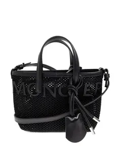 Сумка-тоут с логотипом Moncler, черный