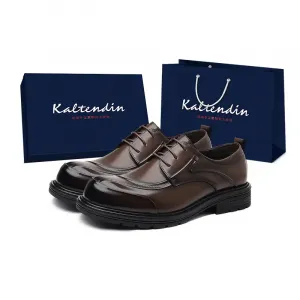 Kaltendin Мужские повседневные туфли мужские низкие черно-коричневые, цвет Brown