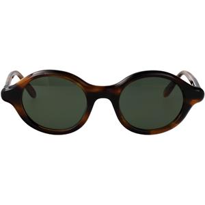 LOEWE Пластиковые овальные солнцезащитные очки мужские коричневые, Brown