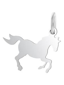 Adeliás Кулон для девочки - кулон в виде лошади, изготовленный из серебра 925 пробы