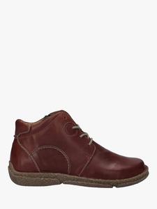 Кожаные ботинки Neele 46 на шнуровке Josef Seibel, Red Bordeaux