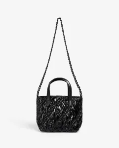 Блестящая сумка через плечо Scalpers, черный