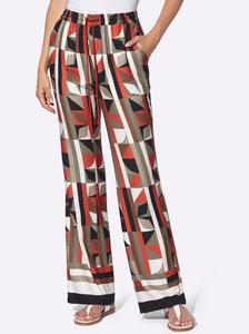 Брюки свободного кроя heine, оранжево-красный