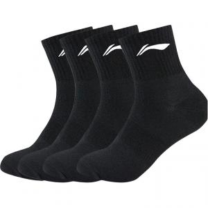 Средние носки унисекс набор из 3 пар LINING, Black[4 Pack]