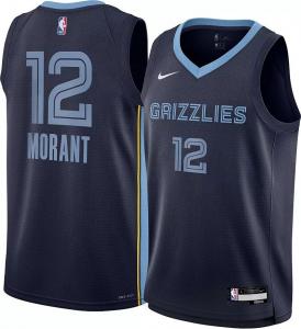 Темно-синяя майка Nike Youth Memphis Grizzlies Ja Morant #12 Swingman