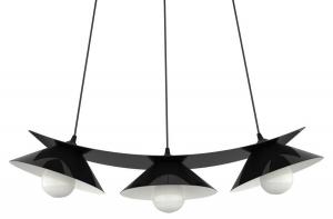 Подвесной светильник Lumicom Miller, черный - белый - металл - 25 x 16 x 25 см