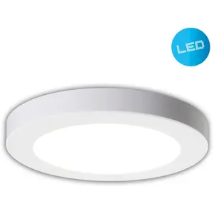 Потолочный светильник näve LED Bonus LED-модуль 1 шт. Холодный белый | Нейтральный белый | Теплый белый Гибкая установка или накладной монтаж, регулировка CCT через переключатель устройства, D: 16,5 см Näve, белый