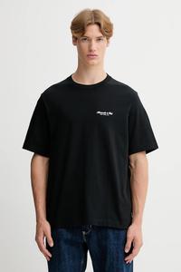 Хлопковая футболка Abercrombie & Fitch, черный