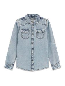 GUESS Рубашка на пуговицах комфортного кроя в небесно-голубом цвете