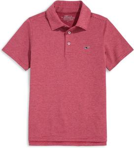 Поло St. Jean Stripe Sankaty Vineyard Vines Kids, Lighthouse Red