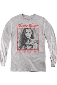 Футболка с длинным рукавом Wonder Woman 84 Wonder Chic для молодежи Gildan, Athletic Heather