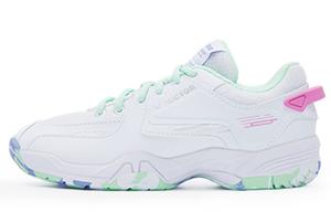 Бадминтонные туфли женские низкие зеленый/розовый/синий Victor