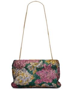 Маленький клатч Saint Laurent, Green & Pink Lame