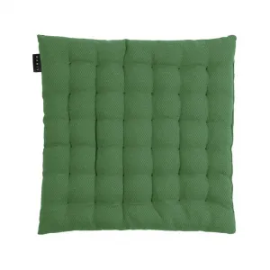 Подушка на сиденье из льна цвета "перец светло-серый" 40x40x3 см с хлопковым наполнителем, серая