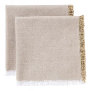 Набор из 2 экологически чистых хлопковых салфеток Chambre El Corte Inglés, поджаренный