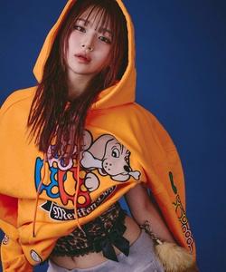 Худи GALFY American HERTS (мужское) Select Brands, цвет Orange