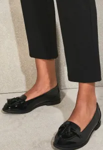 Слипоны с кисточками, стандартного кроя. Lipsy, Black