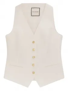 Жилет Giselle с V-образным вырезом Tagliatore, белый