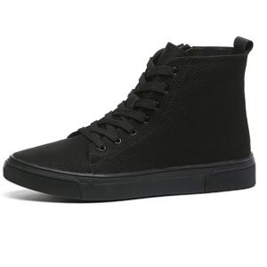 YEDANI Высокие парусиновые туфли мужские черные