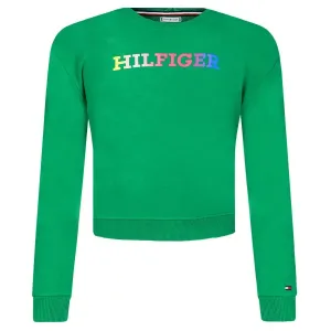 Толстовка свободного кроя-монотипа Tommy Hilfiger, зеленый