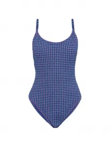 Комбинезон в клетку "гингем" The Upside, синий