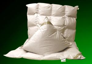 Комплект легкого всесезонного пухового одеяла 4х6 135х200 + подушка 40х80 Betten Hofmann