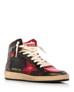 Женские высокие кроссовки Sky-Star Golden Goose, черный