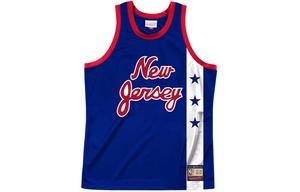 Баскетбольная майка мужская синяя Mitchell Ness