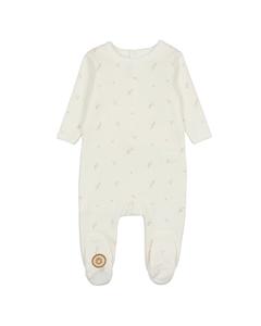 Мон Трезор Натюре Принт Пижамный комбинезон Mon Tresor, белый