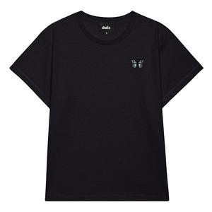 Женская футболка Butterfly с высокой талией Dalix, Black