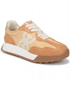 Женские ретро-кроссовки Langley на шнуровке Sam Edelman, Citrus Orange Nylon/Suede