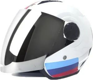 Ретро мотоциклетный шлем 3/4, шлем-джет, винтажный шлем для скутера, сертифицированный DOT/ECE ретро мотоциклетный шлем с открытым лицом для мужчин и женщин, легкий шлем для мопеда JunPing, 4