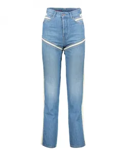 Прямые джинсы с высокой талией Diesel, синий