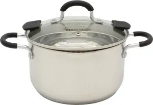 Мясная кастрюля Krüger Kansas, Ø 24 см, нержавеющая сталь, с носиком и стеклянной крышкой Karl Krueger