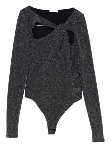 Боди с вырезами Patrizia Pepe, черный