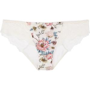 Victoria's Secret Женские трусы 1 упаковка белые с аппликацией