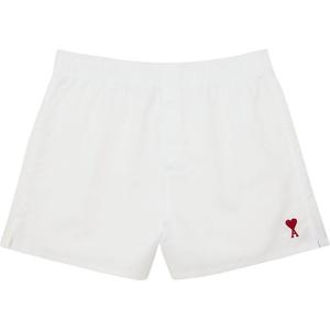 Шорты Ami Paris Ami De Coeur с вышитым логотипом AMIPARIS, белый