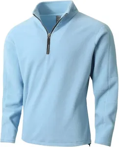 Мужская толстовка с полумолнией, повседневная модель с длинным рукавом и стойкой