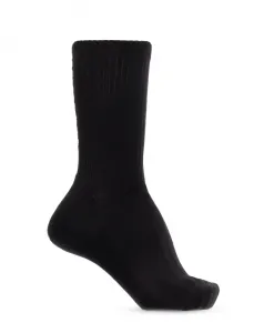 Хлопковые носки с логотипом Alexander Mcqueen, черный