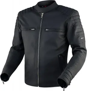 Мужская мотоциклетная куртка REBELHORN Hunter Pro из кожи, сертифицирована по стандарту CE Level 2, имеет защиту локтей и плеч, 2 вентиляционных канала и 4 кармана, Schwarz