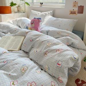 LUOLAI HOME Комплект постельного белья, 1,8 м, 4 предмета, пододеяльник 200x230 см, Temi Gao Diao, мягкий, уютный, приятный к телу