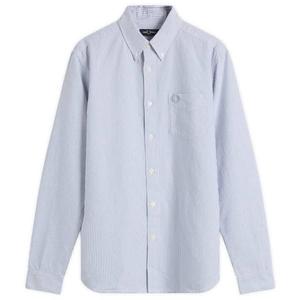 Рубашка в полоску Оксфорд Fred Perry, синий/белый