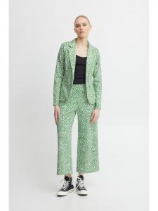 ICHI Блейзер IHKATE облегающего кроя с принтом икат Greenbriar