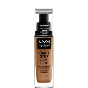 Can’T stop не остановит 24-часовой тональный крем Nyx Professional Makeup, цвет golden honey