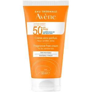 Солнцезащитный крем без запаха spf50+ Avène, 50 мл