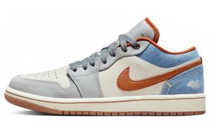 Низкие кроссовки Jordan Phantom Denim для женщин, сине-белые